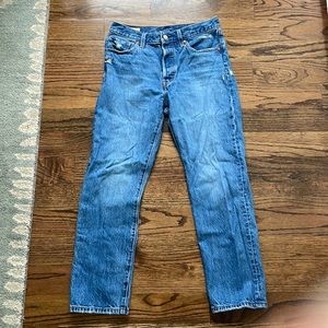 Levi’s 501 jeans no stretch with pocket distress and medium wash
